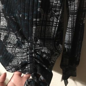 Plaid Flower Light Sweater. Very comfortable.